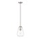 Z-Lite Ayra 1 Light Pendant, Brushed Nickel & Clear 488P8-BN - alternate 2